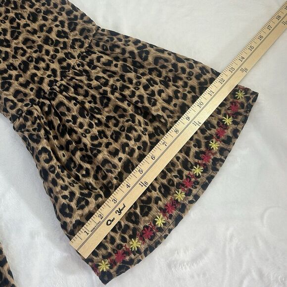 ODDY Women 3XL Top Blouse Long Sleeve Animal Embroidered Peasant Boho Lagenlook - Picture 9 of 13